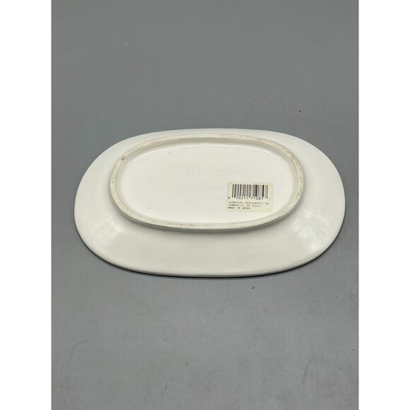 Signature housewares inc. butter bread plate made in japan white7.75x5.25" READ - Picture 2 of 4